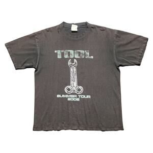 Vintage Tool Tour Shirt Inside The Outside 2002 Size Large Thrashed